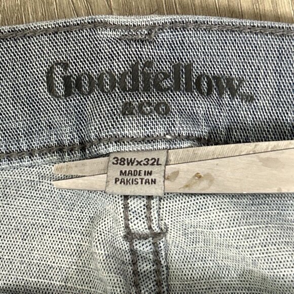 Goodfellow & Co Jeans Mens 38x32 Denim‎ Relaxed Ankle Casual Athletic Light wash - Picture 13 of 13
